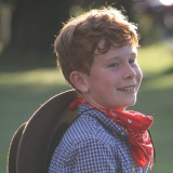boy dressed up as cowboy