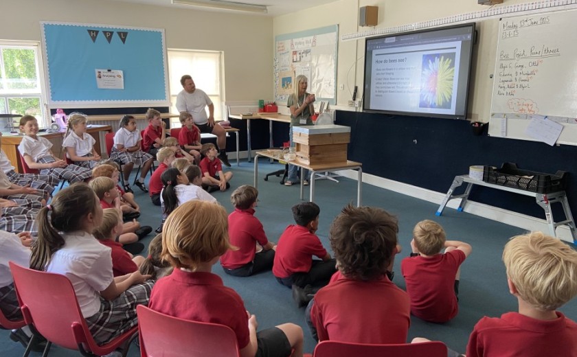 beekeeper visit to the school