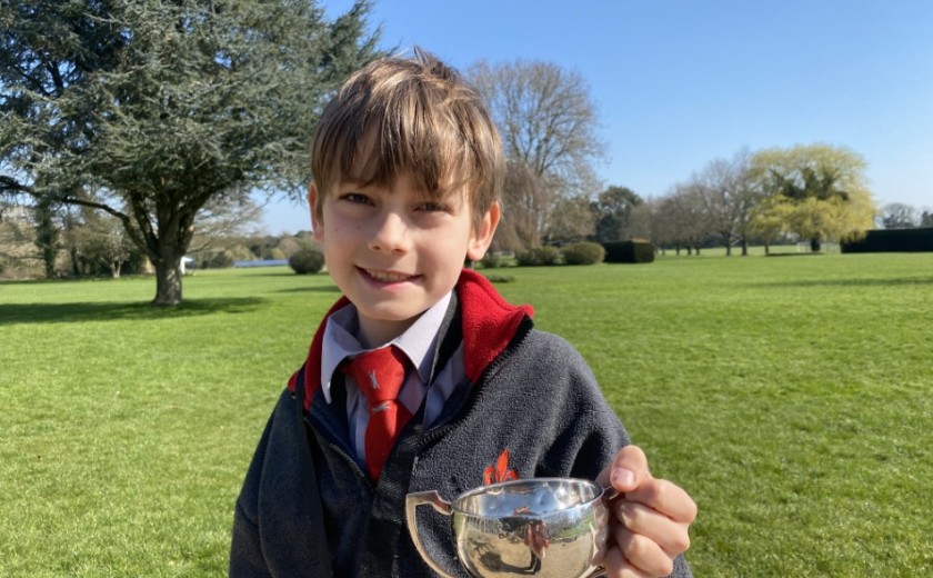 child with cup