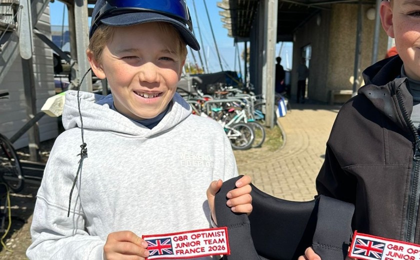 Boy with GBR badge