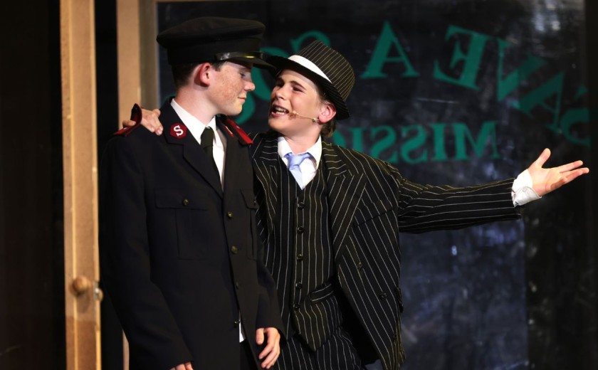 acting on stage